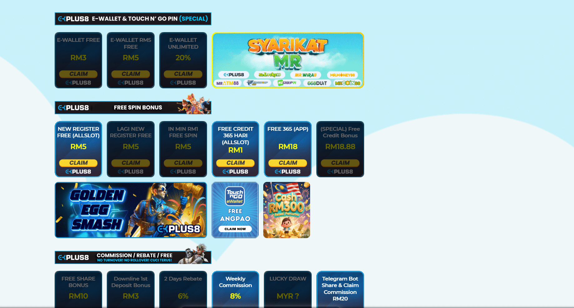 Claim free credit promotion on ekplus8