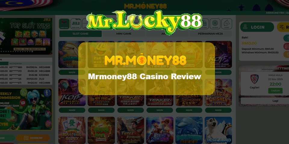 mrmoney88 casino review, rm100 heylink free credit platform