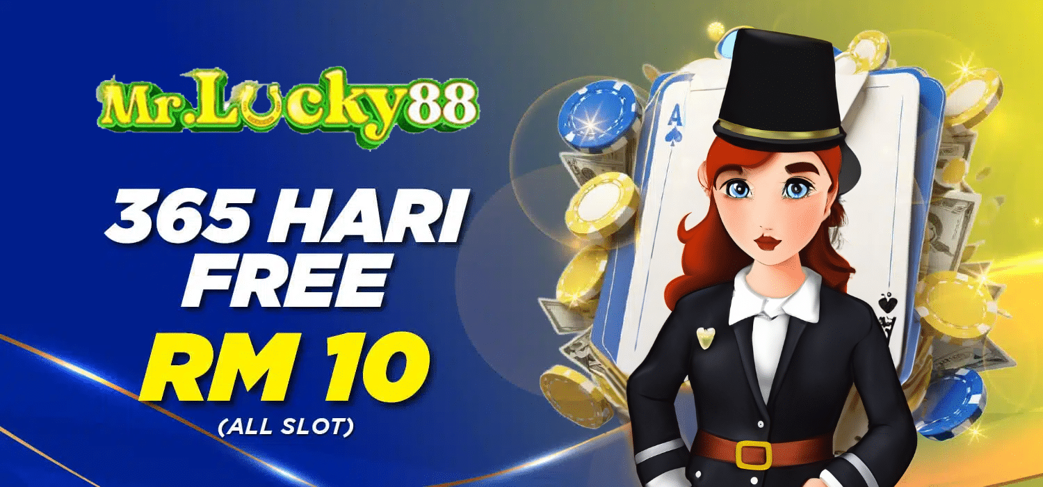 rm10 claim from mrlucky88 everyday for 365 hari