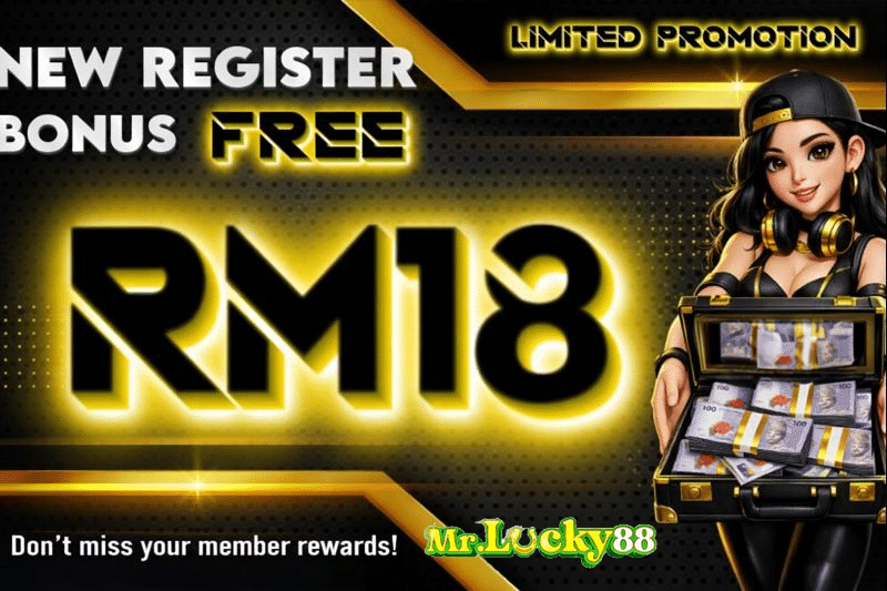 Register and claim free credit rm18 from mrlucky88