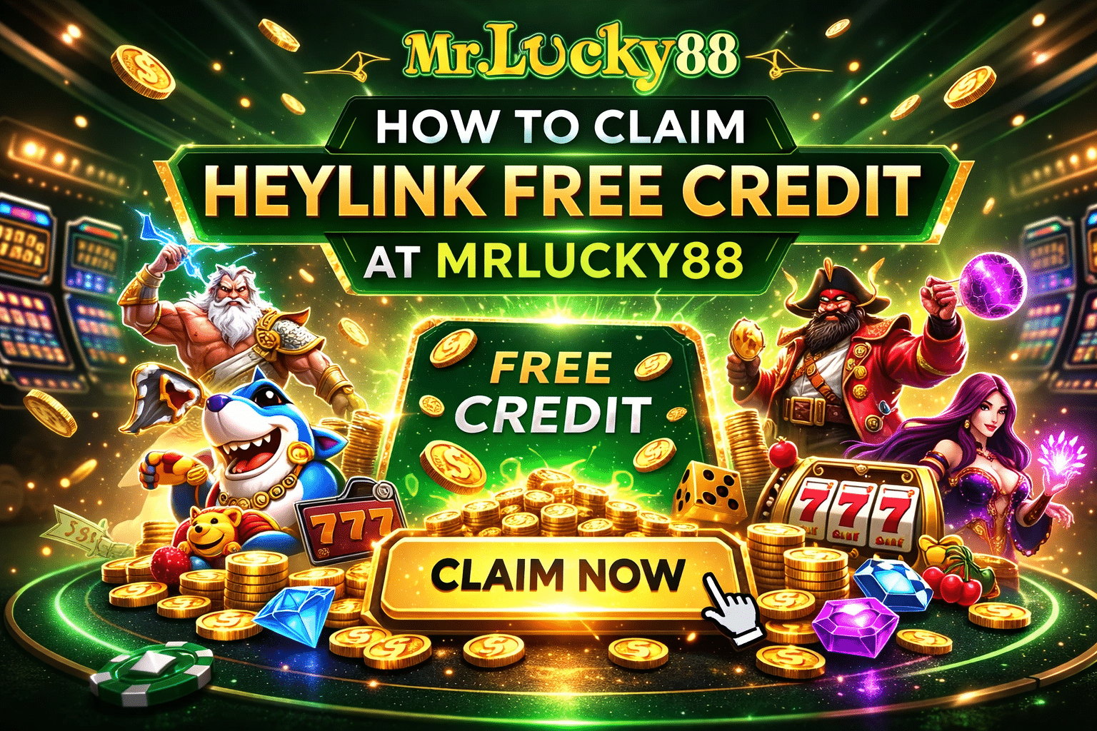 How to claim heylink free credit full guide for mrlucky88 member