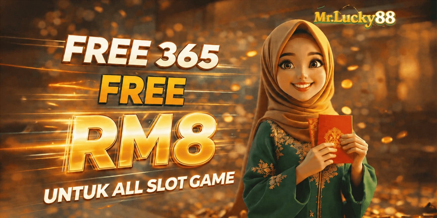 Free 365 daily free credit for all slot games at MrLucky88