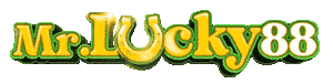 MrLucky88 animated gold and green brand logo